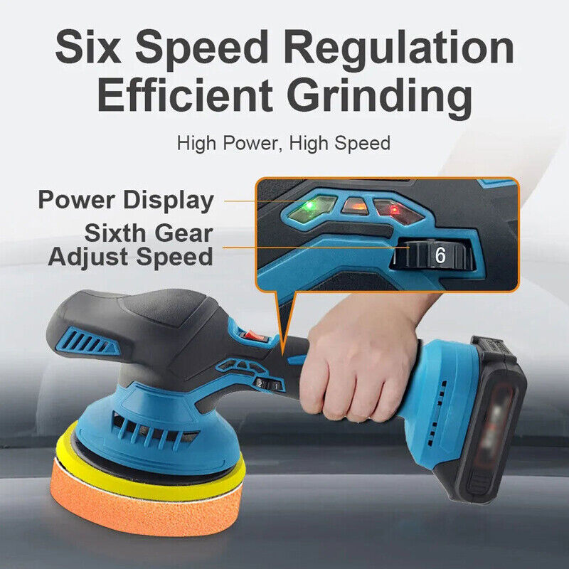 For 18V 6 Cordless Rotary Car Polisher Buffer Sander Polishing Q — image 7