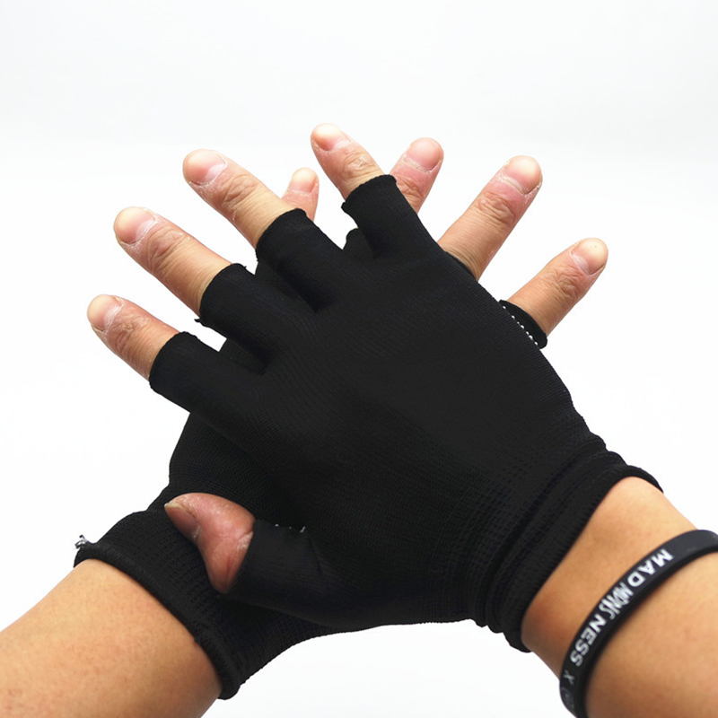 Half-finger Non-slip Gloves Men's Thin Breathable Women's Riding And Driving Nylon Work