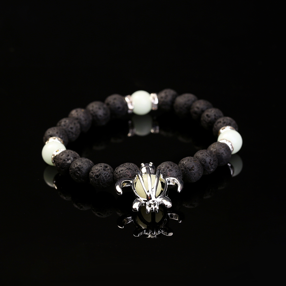Volcanic Stone Luminous Turtle Bracelet