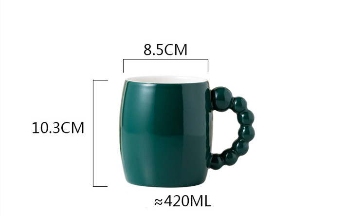 Title 1, Caneca de cerâmica com esmalte japonês de abóbo...