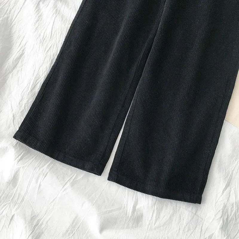 Korean Style High Waist Casual Wide-leg Loose Straight-leg Pants