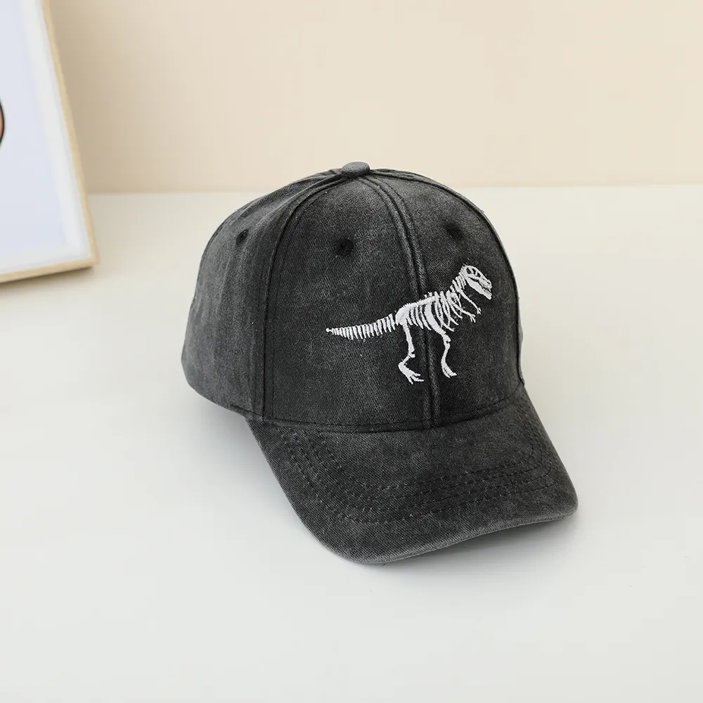Embroidered Dinosaur Skeleton Fedora