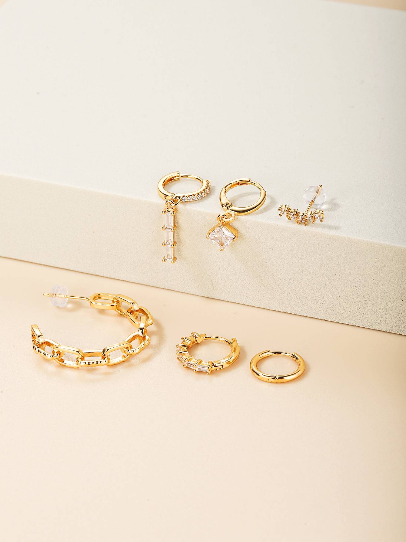 Simple Geometric Personality Metal Earrings