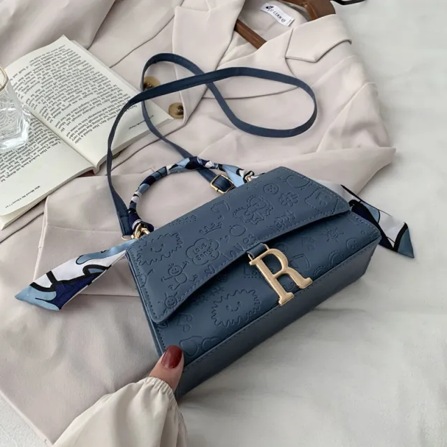 Fashion Portable One Shoulder Messenger Bag For Women Blue - Shop at LoveMi