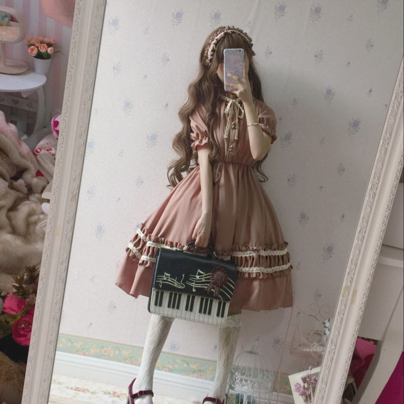 Title 5, Gothic Vintage Lolita Dress Women Japanese Styl...