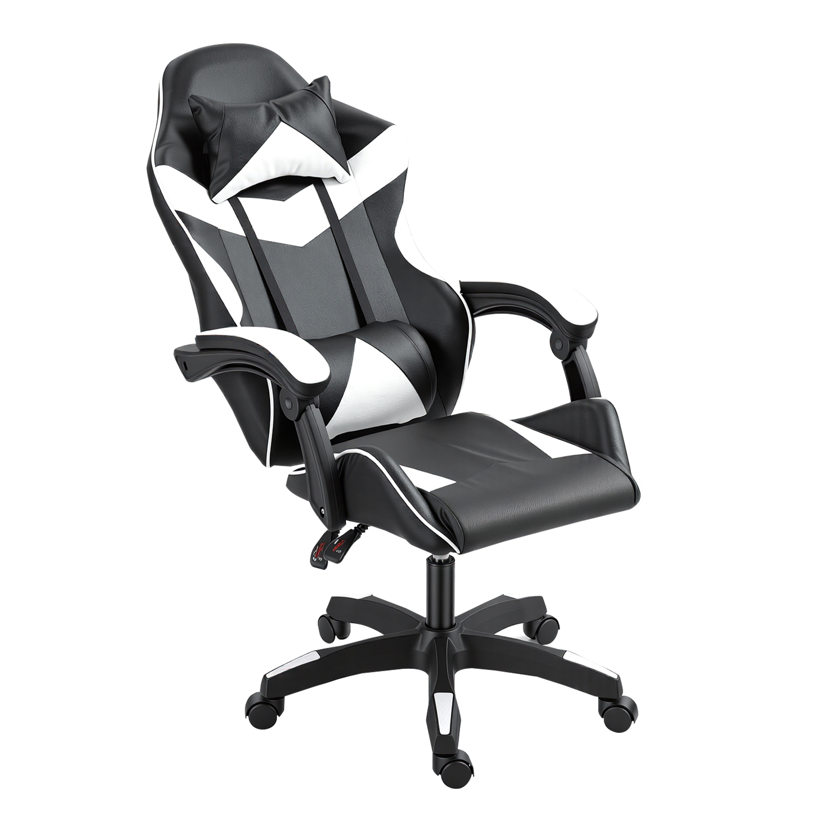 Gaming Reclining Swivel Chair For Adults,Ergonomic Racing PC With Lumbar Support — image 7