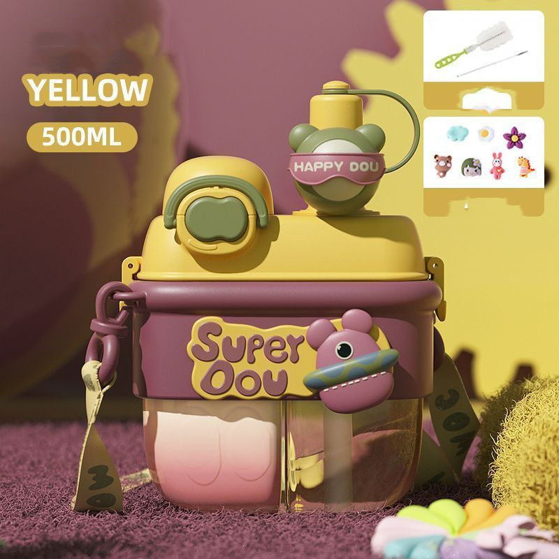 Double Drinking Plastic Cup With Rope Outdoor Portable - Image 9