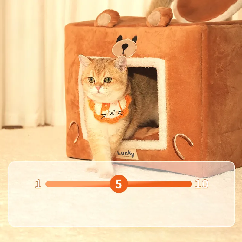 Cat House Bed Snooze Indoor Kennel Self