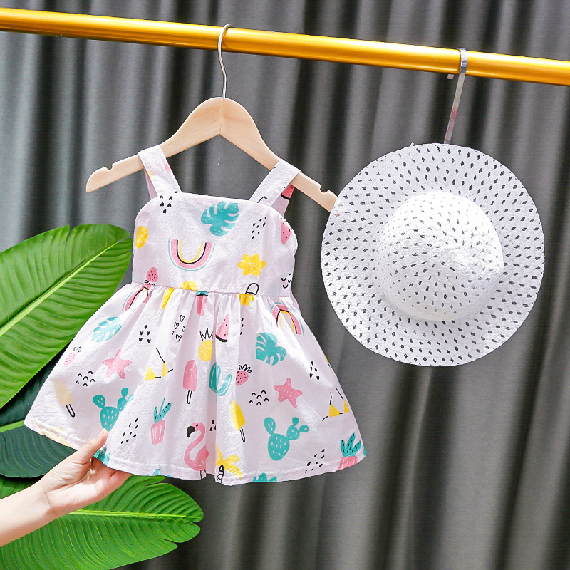 Summer Princess Western Style Short-sleeved Skirt Children