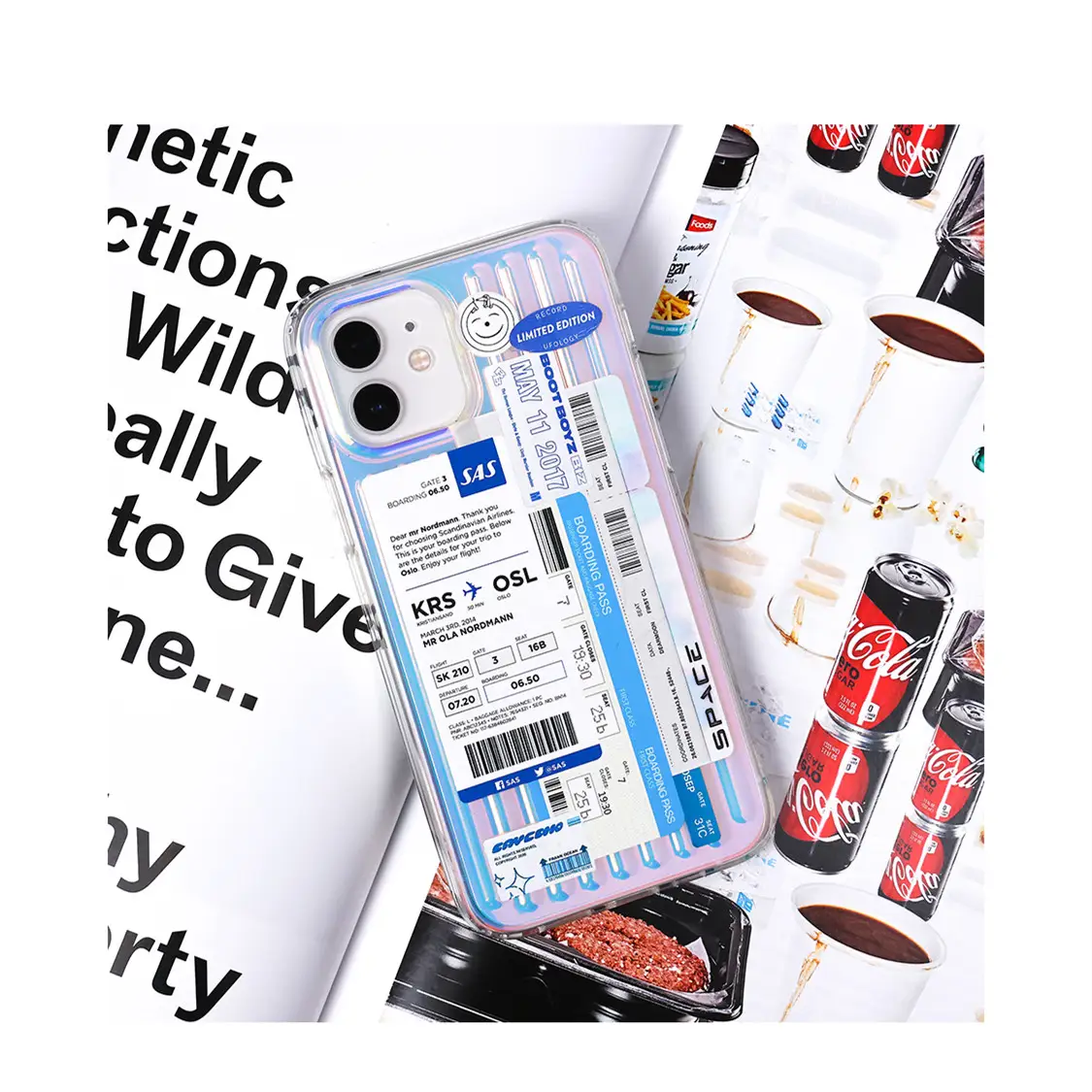 Laser Phone Case Anti-drop Protection Cover