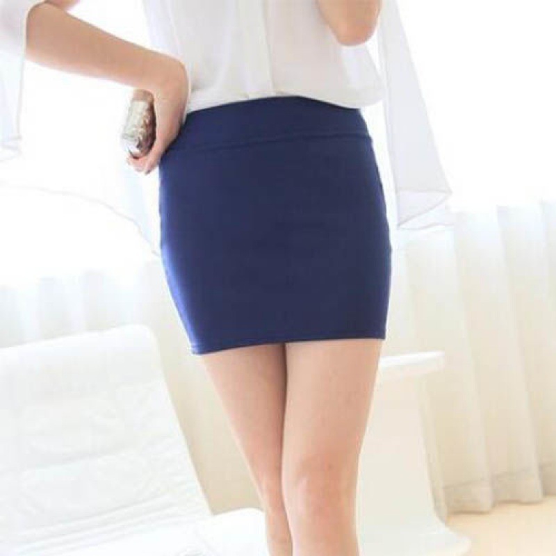 Title 7, One-Step High Waist Stretch Short Skirt, Unline...