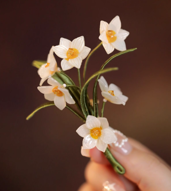 Hand-wrapped Daffodil Vintage Pins Accessorize Coat Accessories — foto 4