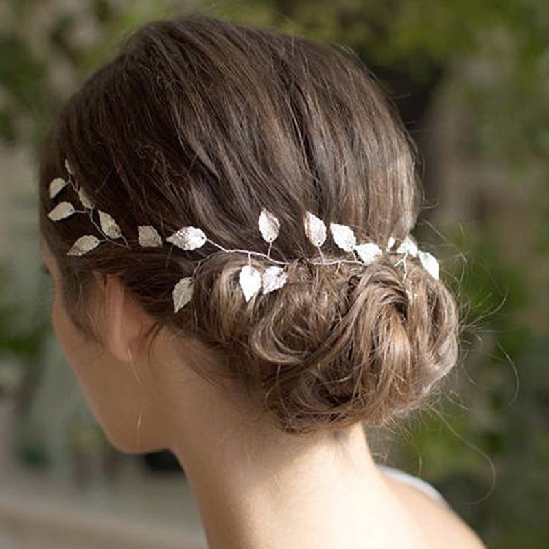 Handmade Golden Leaf Hair Band