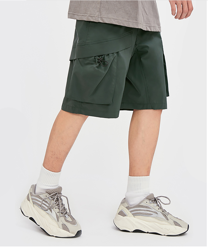 Thin Quick-drying Five-point Pants Men And Women Summer Loose Wide Legs