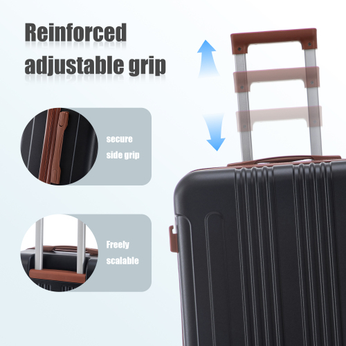 20   24  28  3 Pcs Set In ABS Spinner Wheel Luggage, Carry On Suitcase, Matching Color, TSA Combination Lock