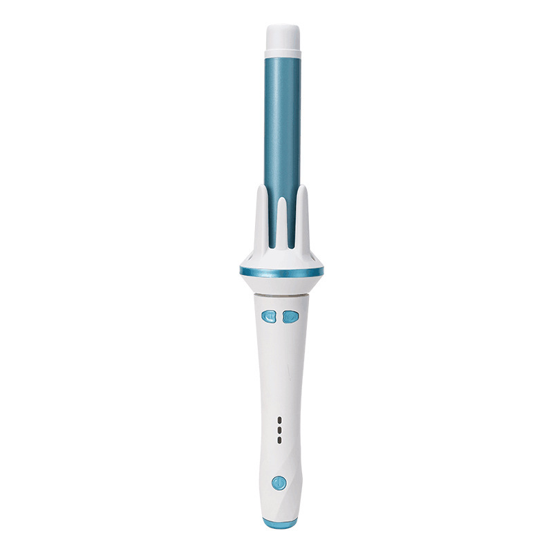 Electric Rotating Non invasive Hair Iron Large Volume Wave Volume Female Blue - Shop at LoveMi