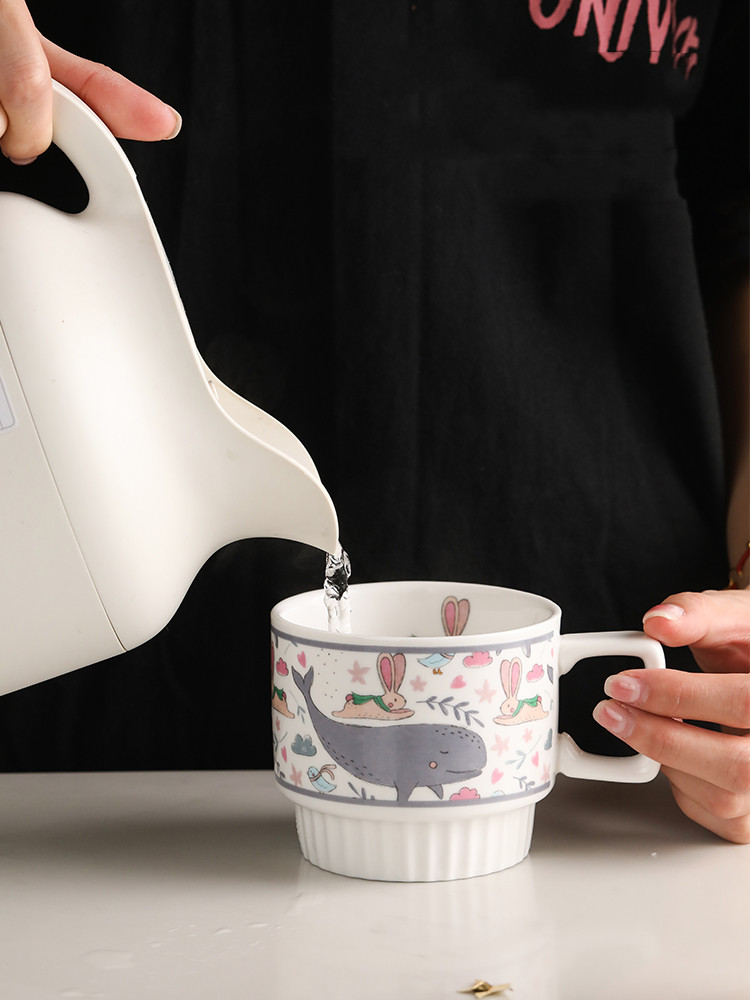 Drinking Water Child Girl Cute Ceramic Creative Mug Student Home Small Water Cup