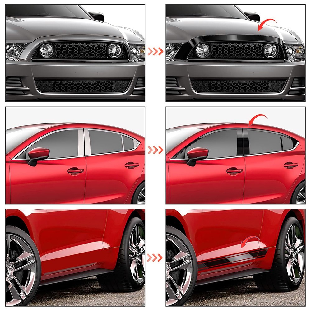 Gloss Black De-Chroming Chrome Delete Tape 35Mm X 10M Wrapping Vinyl Dechrome 1x — image 6