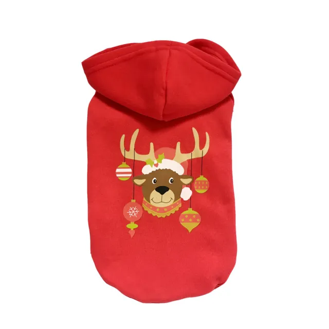 Pet Dog Christmas Clothes Coat Cotton Sweater Blue - Shop at LoveMi