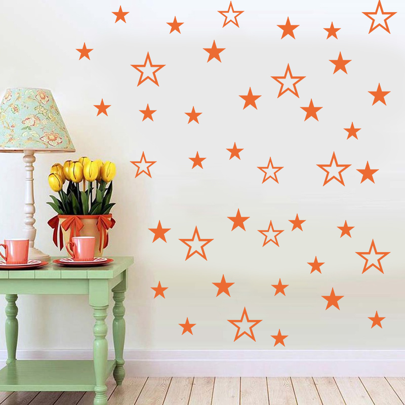 Children's Room Landscaping Decoration Geometric Five-pointed Star Wall Sticker