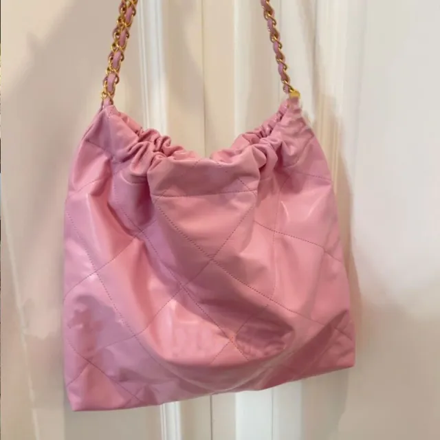 Garbage Bag Tote Bag Large Capacity Shoulder Pink - Shop at LoveMi