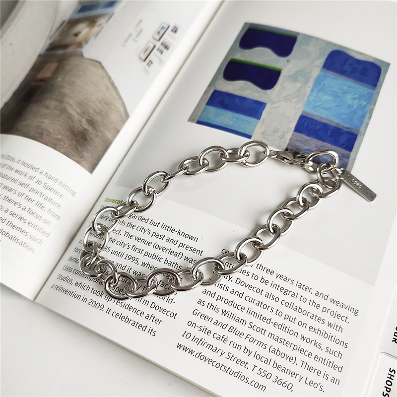 Title 2, Bracelet en argent sterling avec boucle tendanc...