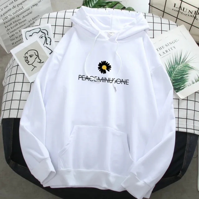 new thin super fire Little Daisy hooded sweater women"s 200 Jin Plus Size mm loose large slim top 14A M - Shop at LoveMi