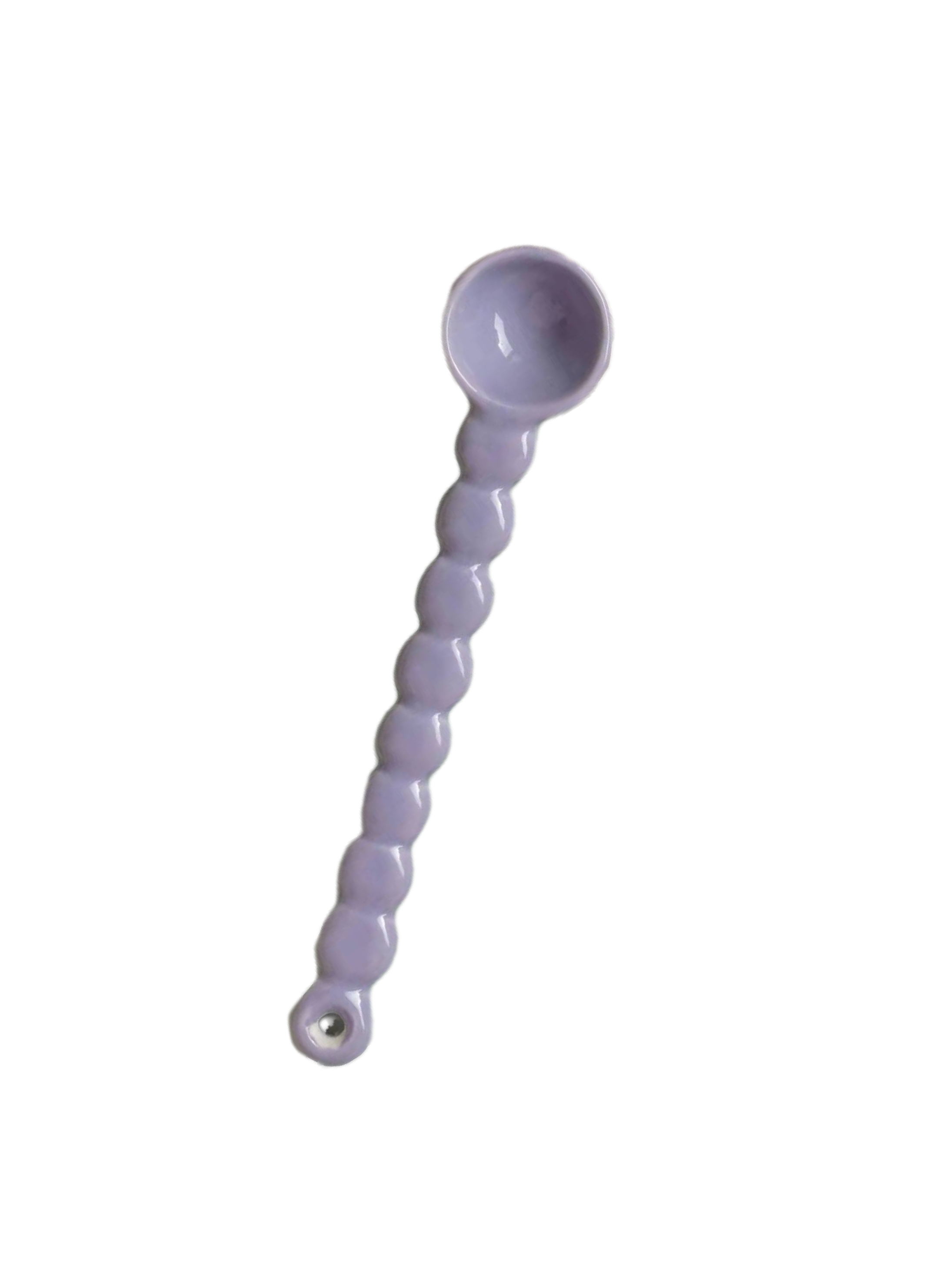 Title 5, Japanese Style Long Handle Bead Spoon Ceramic C...