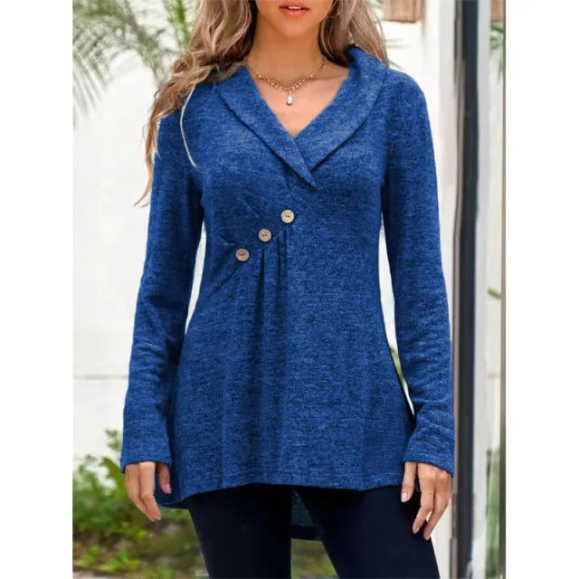 European And American Knitwear Cashmere Sweater Base Coat Blue - Shop at LoveMi