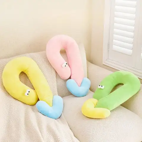 Cute Cat Eye Pillow Pet Neck Support Sleeping