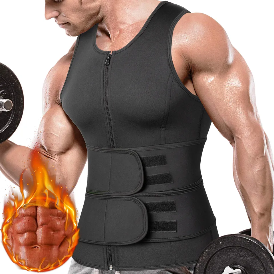 Men Sweat Vest Sauna Suit Waist Trainer for Weight