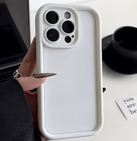 Frosted Photo Frame Simple Drop-resistant Soft Phone Case