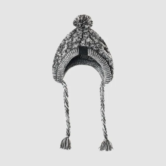 Fur Ball Warm And Windproof Fluffy Ball Knitting Method Dog Fighting Hat Grey - Shop at LoveMi