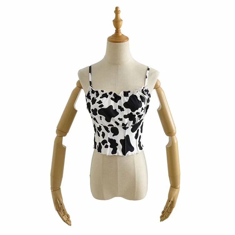 Title 4, Cute Cow Print Small Vest Women