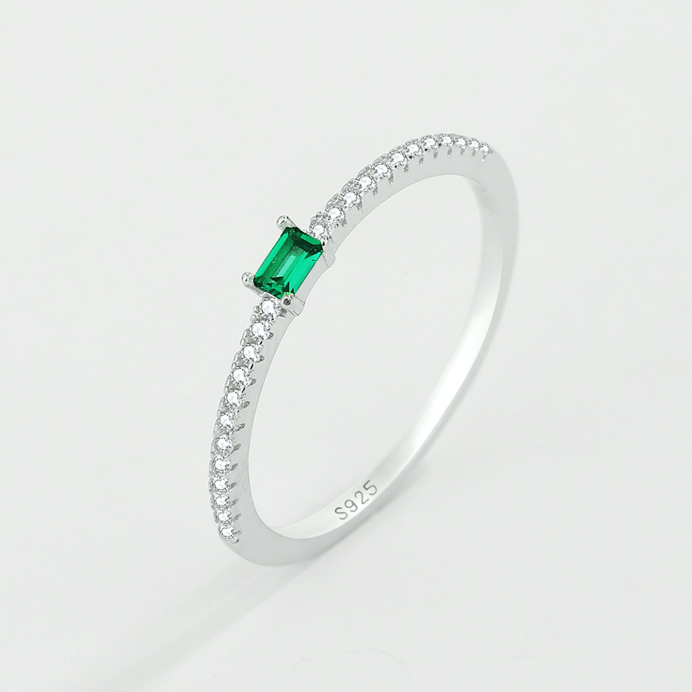 Title 3, Square Diamond Emerald Full Diamond Fashion Rec...