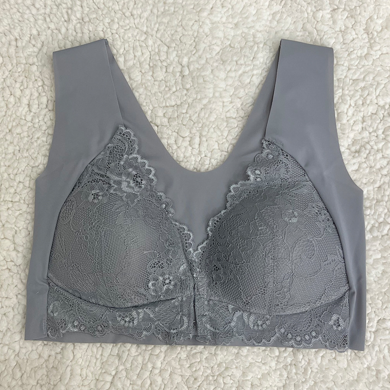 Title 5, Front Button Vest Bra Large Size Without Wire