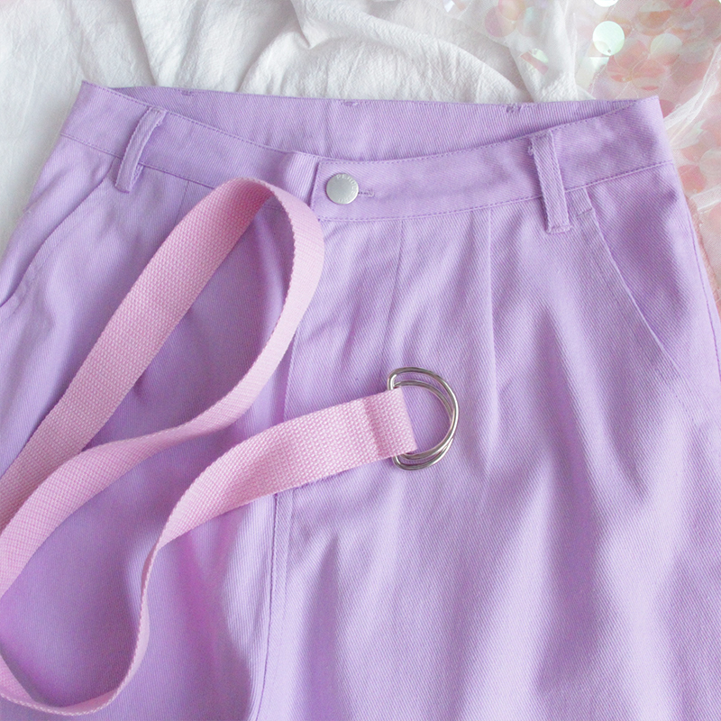 Title 3, Purple wide leg pants girl trousers