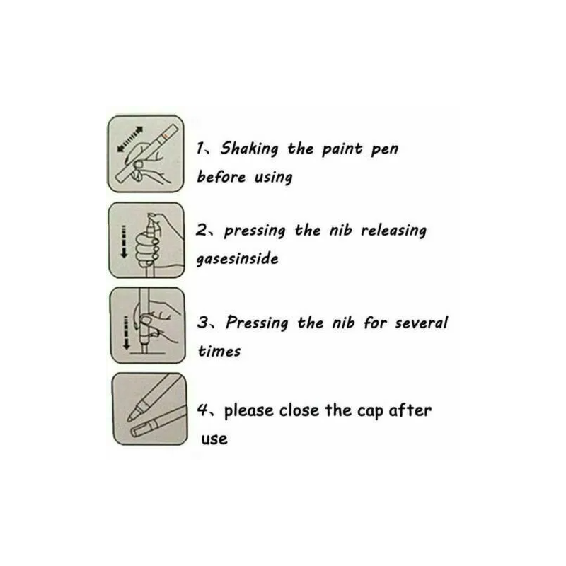 Waterproof Permanent Paint Marker Pen For Car Tyre Tire Tread Rubber Metal Pen image 2