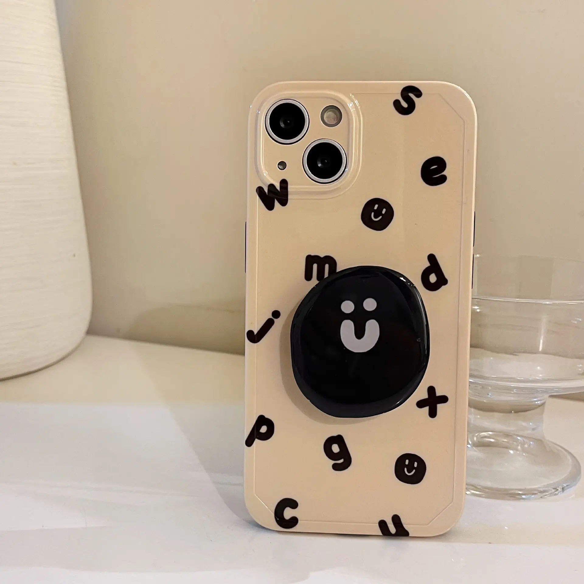 Creamy Alphabet  Silicone Phone Case