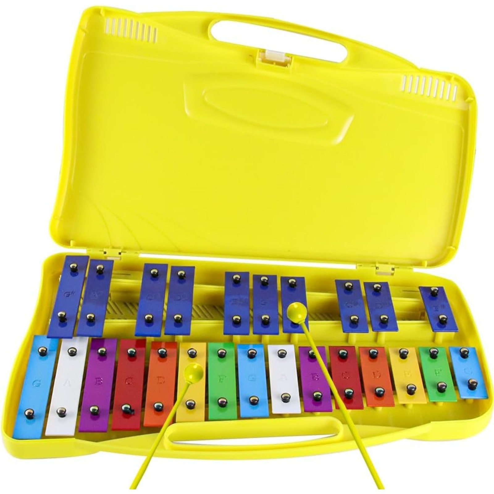 25 Notes Glockenspiel Xylophone, Percussion Instrument With Hard Case And Safe — image 8