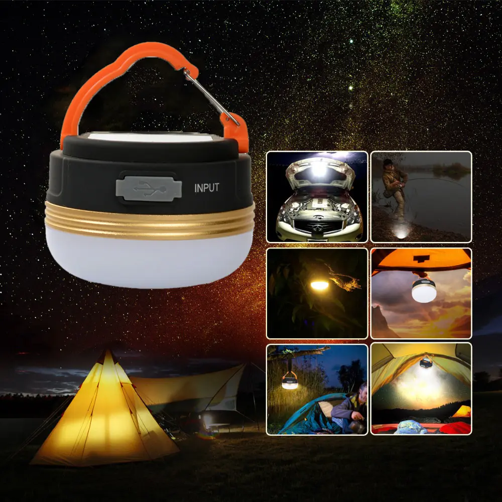 Strong Light Camping Usb Rechargeable Outdoor Led