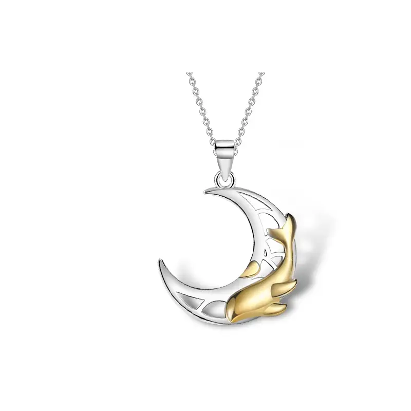 Shell Couple Necklace Sterling Silver A Lifetime Clavicle Chain Whale