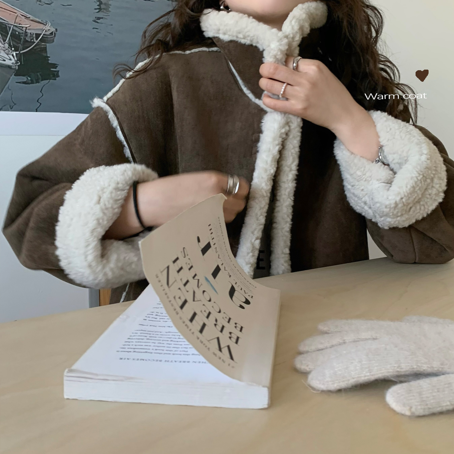 Vintage Temperament Small Number Fur One Piece Coat
