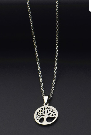 Simple And Versatile Three-Dimensional Hollow Transport Tree of Life Necklace