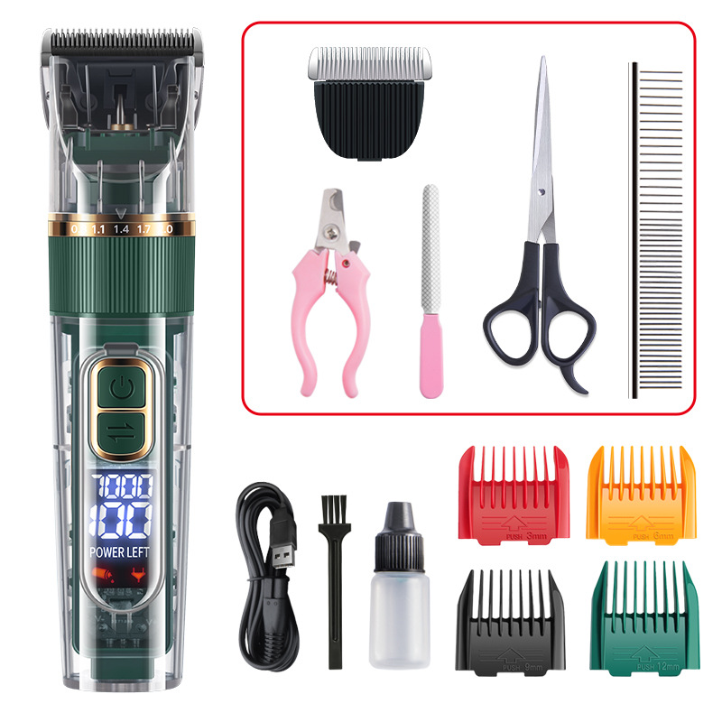 Title 6, Máquina de Cortar Cabelo Elétrica para Pets Cãe...