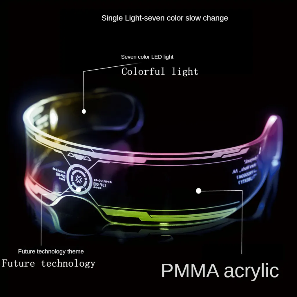 New LED Luminous Glasses Toys - Single Light Colorful Flashing
