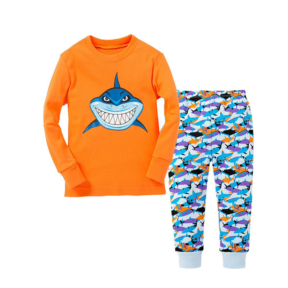 Title 4, Cartoon Dinosaur Print Pajama Set