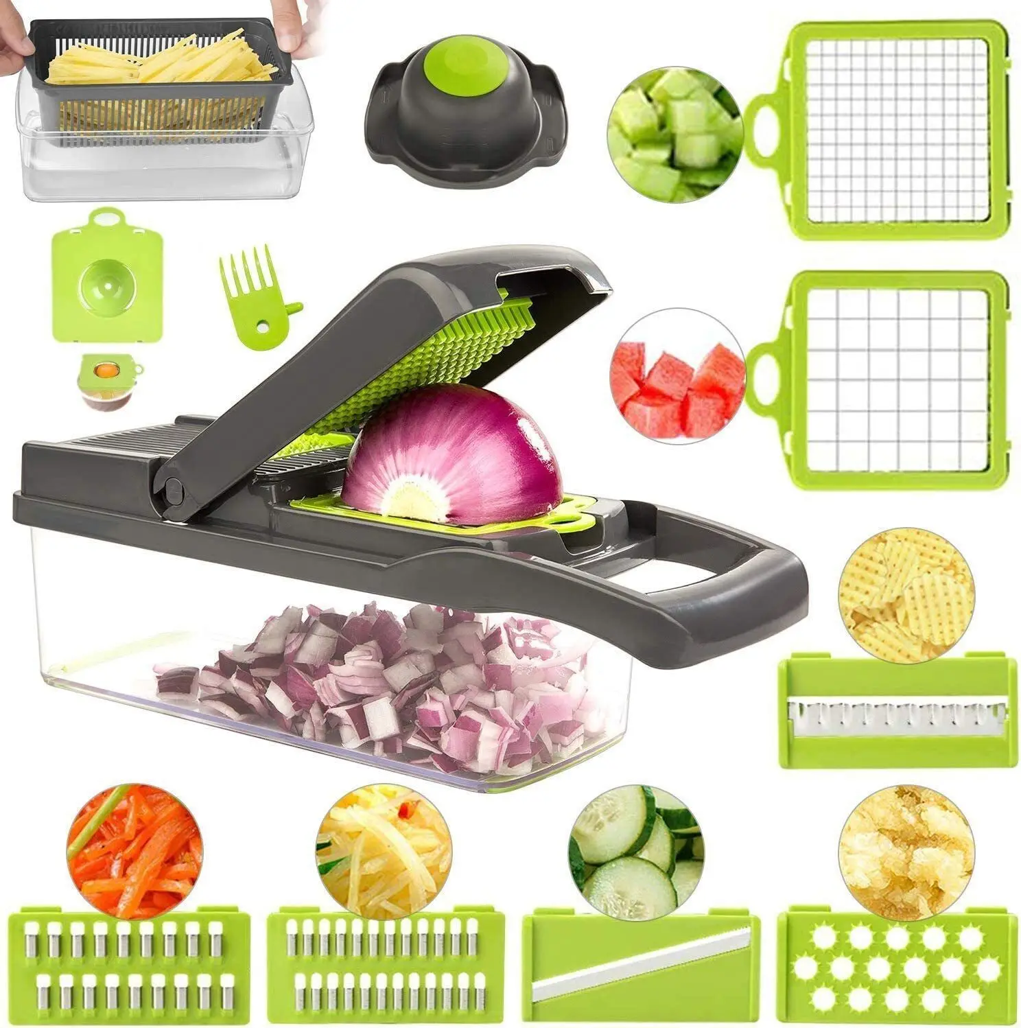 15 In 1 Manual Vegetable Chopper Slicer