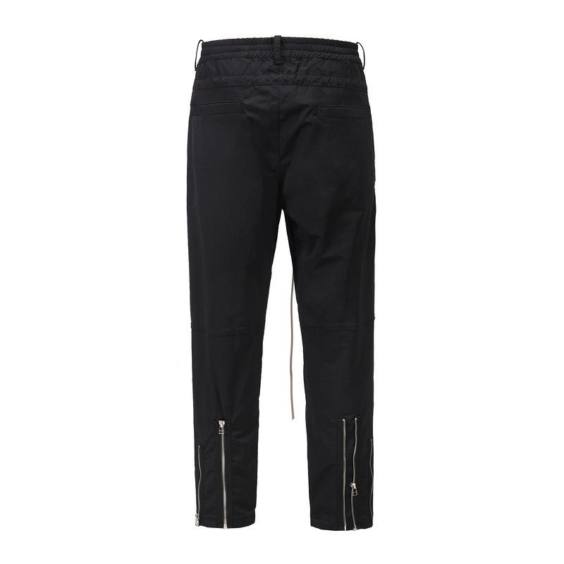 Title 4, Drawstring Pants Elastic Waist Pants Zip Fashion