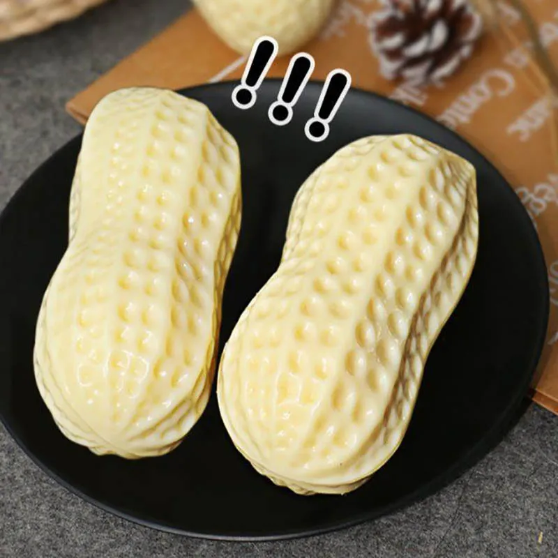 Funny Pet Dog Squeaky Toys For Small Middle Dogs Bite Resistant Puppy Cat Dogs Toys Pets Rubber Peanut Clean Tooth Chew Toy – image 8